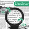 10X 30X Floor Magnifying Glass with Light and Stand,36 LED