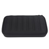 Black Soft Harmonica Carrying Case with Zipper, PU Leather Fabric,