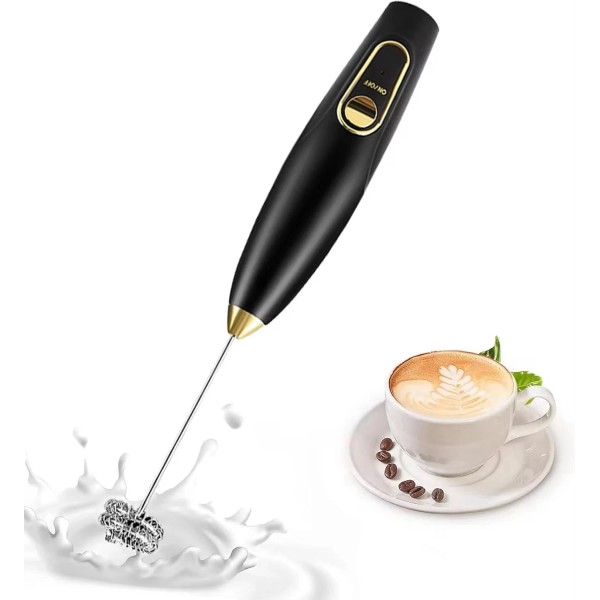 Unbranded New Handheld Milk Frother Electric Whisk Rechargeable Foam Latte