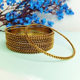 Efulgenz Indian Oxidized Bangles Indian Bangles for Women Boho Oxidized Bangles Metal Indian Bracelet Bangle Set Jewelry for Women