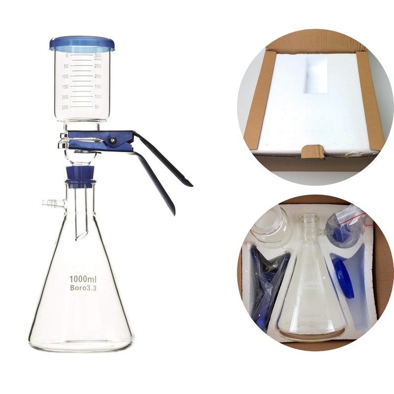 Microyn Glass Vacuum Filtration Distillation Apparatus, 2000ml