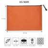 Document Bag, Pack of 5 A5 File Pockets with Zip,