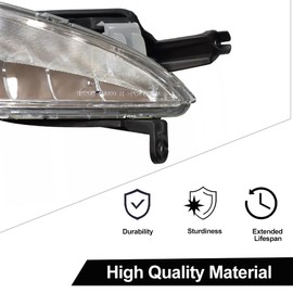 For 2011-2013 Kia Optima Front Bumper Fog Light Set Black Housing Clear