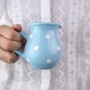 City to Cottage® - Keramik Milchkännchen | Hellblau und Weiß