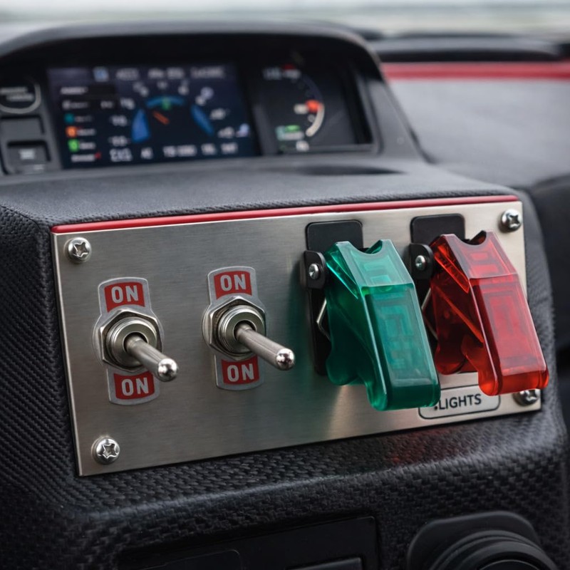 MGI SpeedWare One-Side Momentary Metal Toggle Switch | 20 Amp