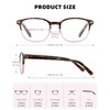 JM Blue Light Reading Glasses for Women with Spring Hinge,