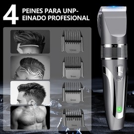 5 En 1 Kit De Maquina para Cortar Cabello, Cortapelo Hombre Recargable Multifuncional, Rasuradoras para Hombre Totalmente Impermeable, Adecuado para Cabello, Barba, Vello Corporal, Vello de Nariz