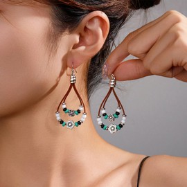 Western Earrings for Women Bohemian Turquoise Dangle Country Concert Fashion Western Jewelry Accessories