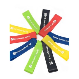 THE HAND BAND – hand exerciser and hand strengthener set - 10 finger resistance bands perfect for extensor training, forearm, hand and finger strength, hand health and injury rehabilitation