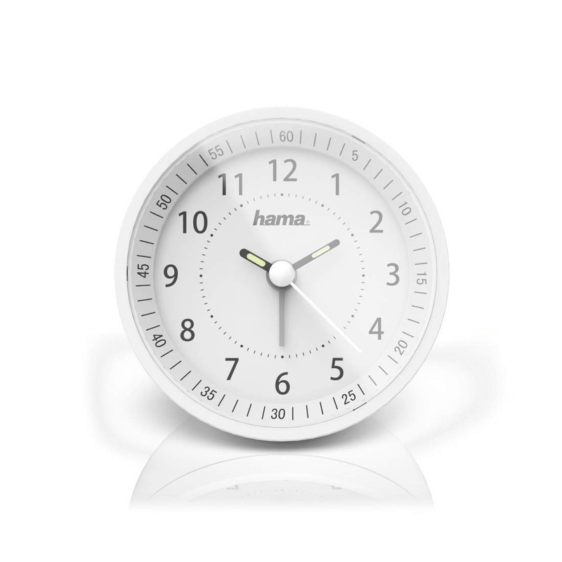 Hama Radio Alarm Clock, White, One Size
