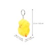 BESPORTBLE Cute Fluffy Chicken Keychain for Women Adorable Handbag Purse
