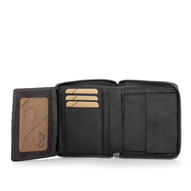 Cas8 Men's Wallets, graphite, Retro