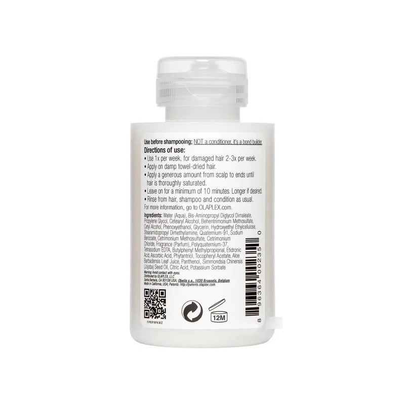 Crema De Tratamiento Olaplex No3 Hair Restauración De 100ml