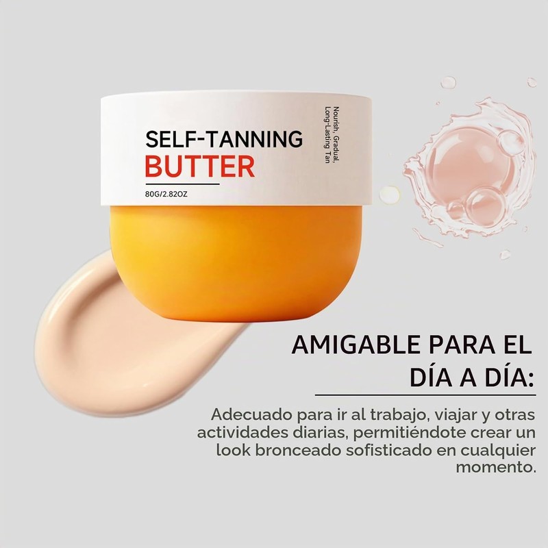 Bluemega Crema Bronceadora para Piel de Color Bronce