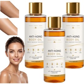 Aceite Corporal Antienvejecimiento para Levantar Y Reafirmar La Piel (3PCS) Aceite hidratante ligero para el cuidado de la piel, aceite corporal tensor e hidratante, reduce las líneas finas