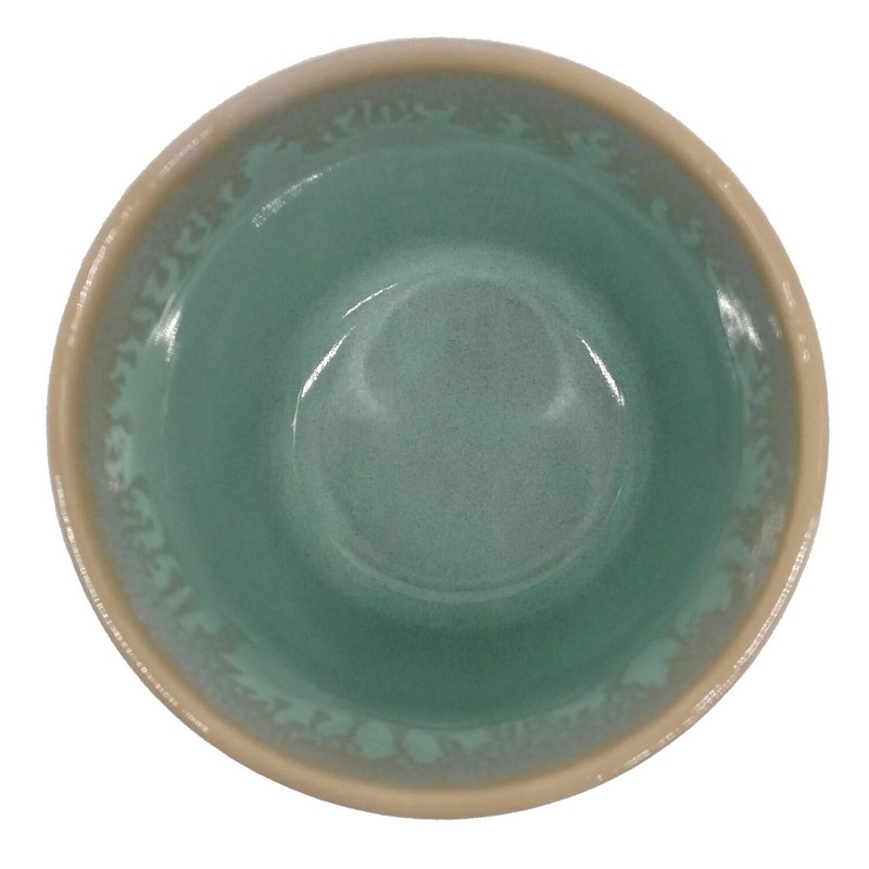 Mea-Living STONEWARE Tumbler Turquoise Heart, Handmade Stoneware, 280 ml, Beautiful