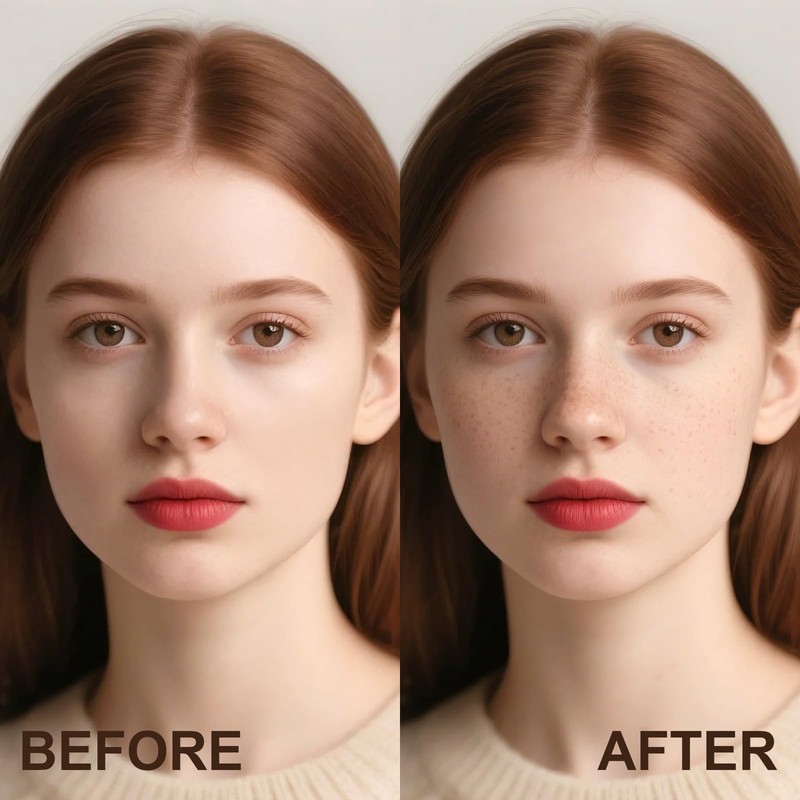 Freckle Pen, Natural Lifelike Faux Freckles Pen Waterproof, Long -