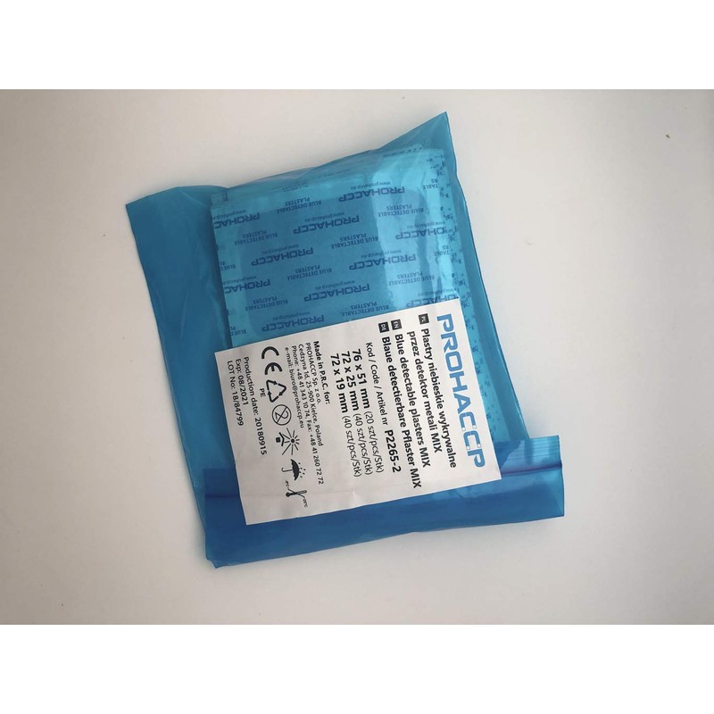 100 Detectable Plasters 3 Sizes (Mix)