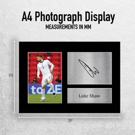 HWC Trading A4 Luke Shaw England Gifts Printed Signed Autograph Picture for Football Fans and Supporters