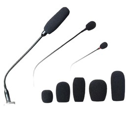 5 Pcs Black Replacement Microphone Sponge Wind Shield Windscreen Foam Cover,Lapel Headset Microphone Sponge Mini Foam for Shure CVG18-B/C Gooseneck Condenser Microphone,Windscreens and Pop Filters