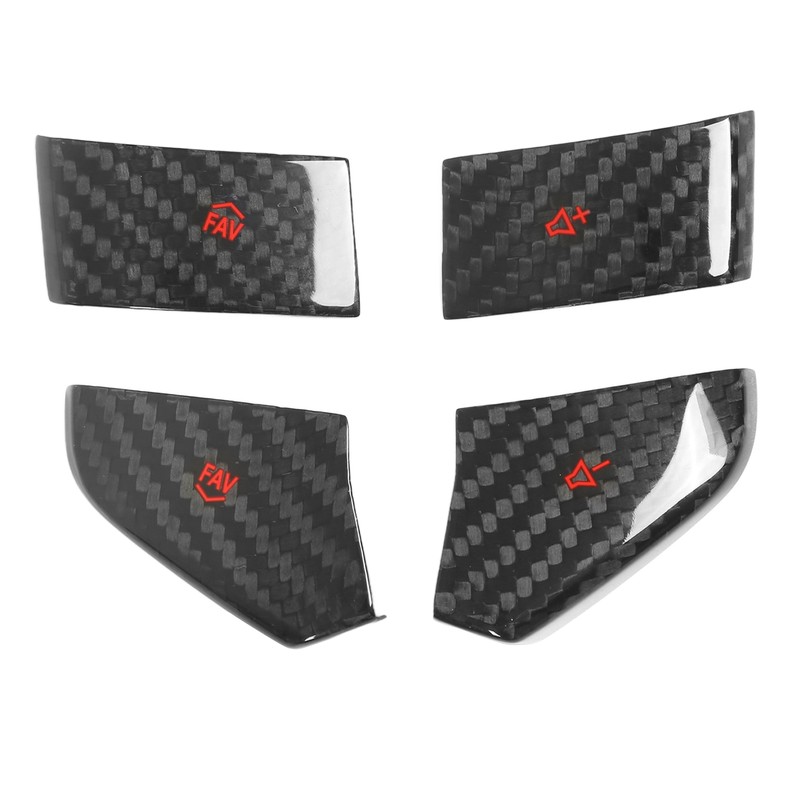 Steering Wheel Switch Button Trim Carbon Fiber Replacement for Corvette