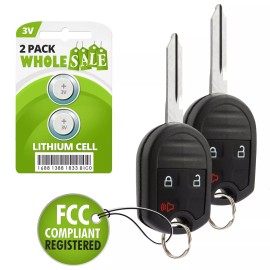 Wholesale-24-7 2 Replacement For 2009 2010 2011 2012 Ford F-150 F150 Key Fob Remote