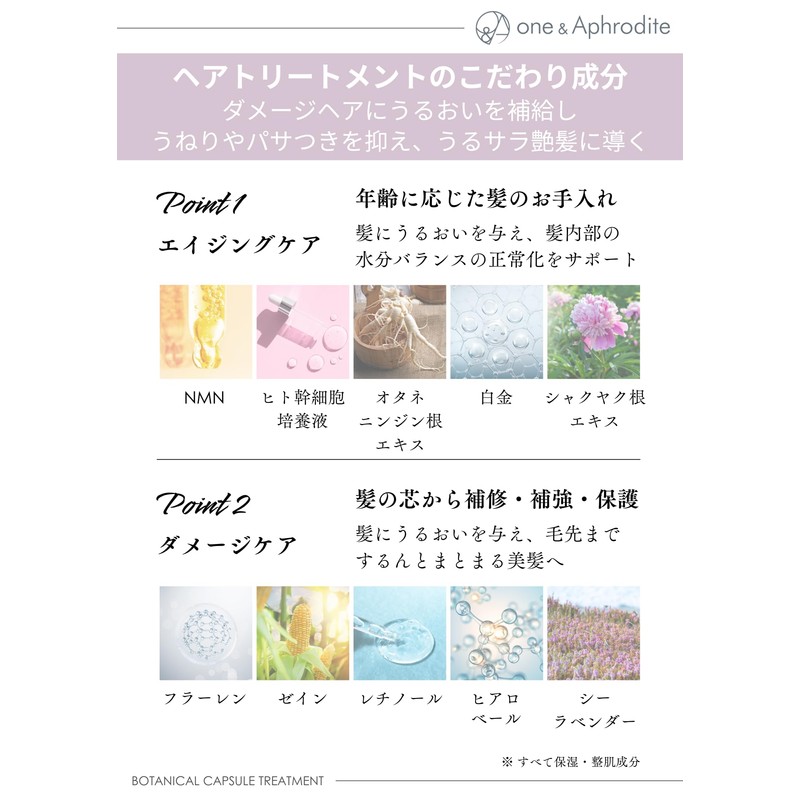 One & Aphrodite Treatment, Wash, Moist, Wavy, Curly, Frizzy, Spread,