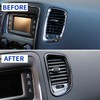 Carbon fiber dashboard air vent cover AC outlet trim kit