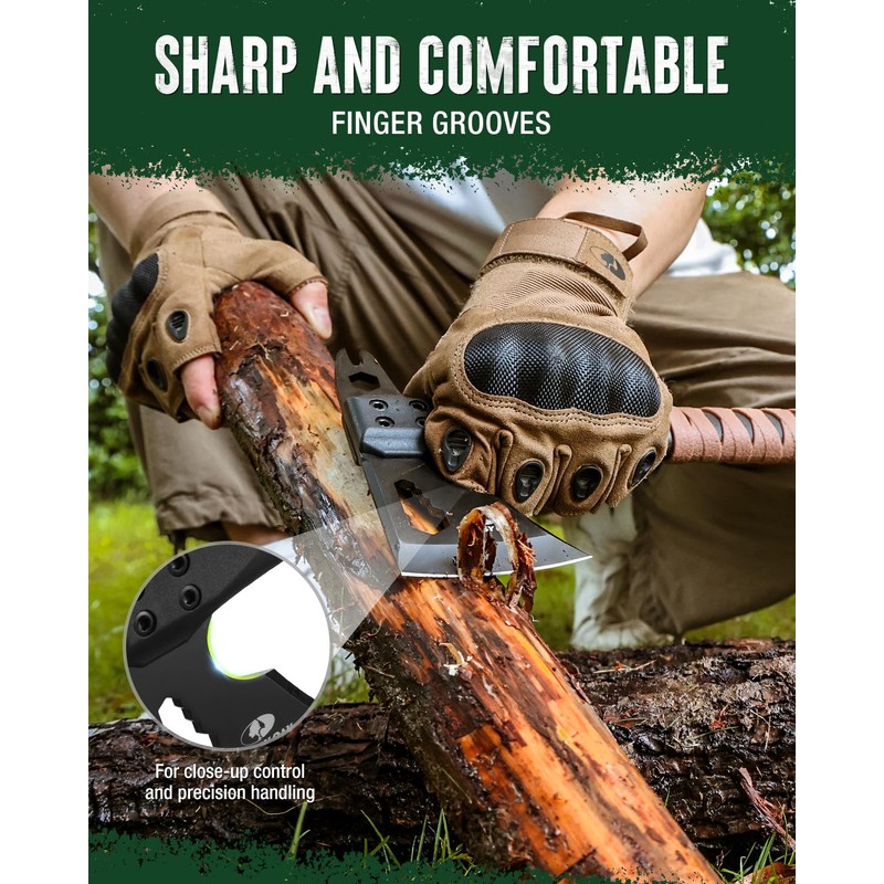 MOSSY OAK 12" Camping Axe and Survival Hatchet with Sheath,