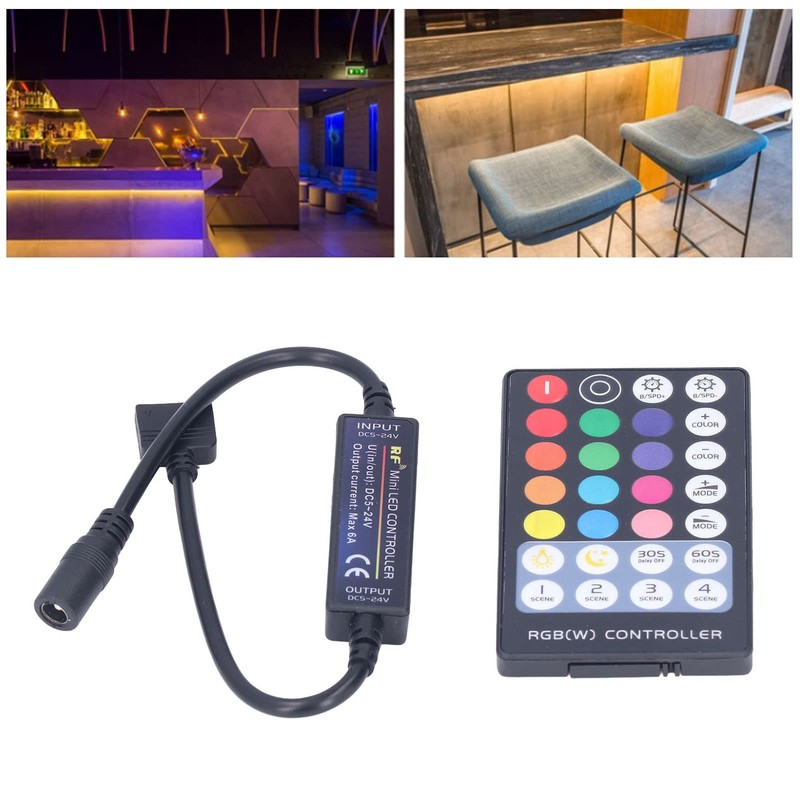 BuyWeek LED Strip Controller, Mini RF RGBW LED USB Light