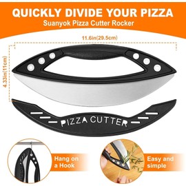 Of Stainless Steel Salad Shredder Pizza Cutter Pizza Peel Round Pizza Cutter Device Pizza Cutter Made of Stainless Steel with Protective Cover for Kitchen and Commercial Use