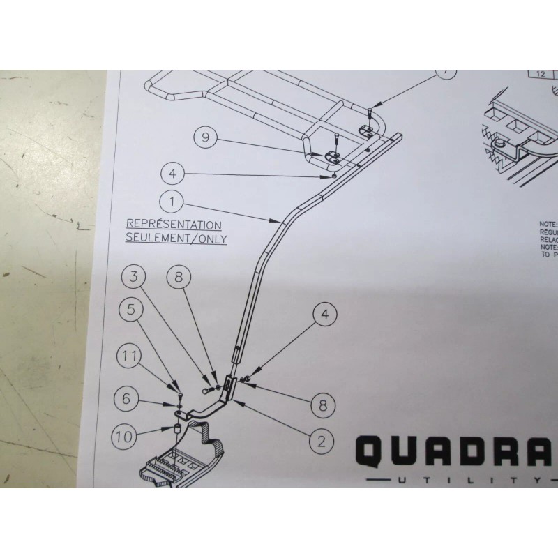 QUADRAX REAR FENDER PROTECTOR SET - SUZUKI KING QUAD 500