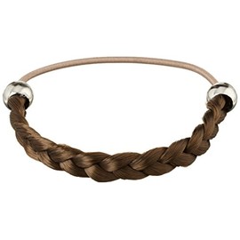 Solida Kunsthaarzopfabbinder Mary, Vintage Braided with Elastic Strap, 6.00 cm Colour 4 Light Brown Pack of 3)