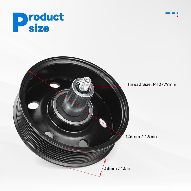419-685 Drive Belt Idler Pulley Compatible with Dodge Ram 2500/3500/4500/5500