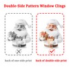 Christmas Window Stickers Window Cling: Three-Dimensional White Window Decal 9