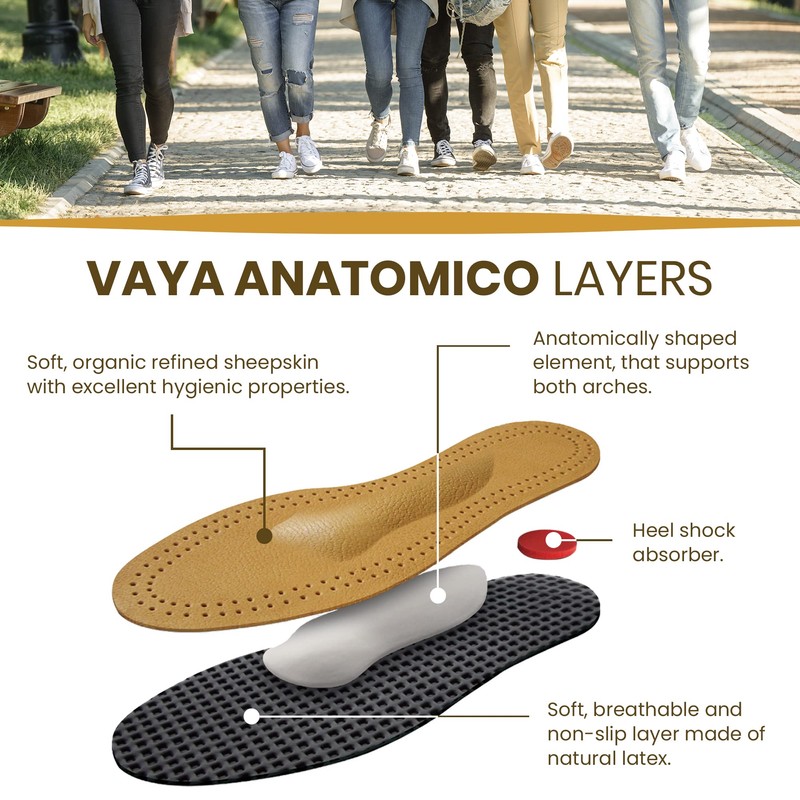 Vaya Anatomico Orthopeadic Insoles for Transverse and Longitudinal Flat Feet