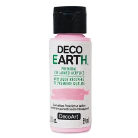 DecoArt DecoEarth Premium Reclaimed Acrylic Paint - Carnation Pink, 2 oz