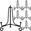 HENABLE 6PCS Premium Black Iron Plate Stands for Display 4