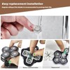 Pack of 9 Replacement Shaving Head for Pitbull Skull Shaver,