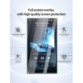 UYRUREL Screen Protector for FiiO JM21 Hi-Res Music Player, High-definition Scratch Resistant Film,HD Clear, Bubble Free with Easy Installation Kit, 2 Pack