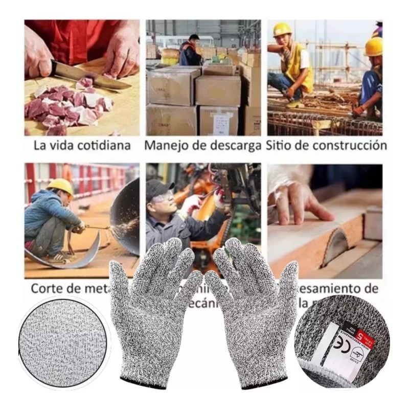 Dolores Grado Nivel 5 Protección Seguridad Anti Corte Guantes Cocina