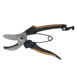 KAKURI GardeningPro 70264 Cork Handle Pruning Shears, Total Length 7.1 inches (180 mm), Anvil Type, Anti-Slip Cork Handle