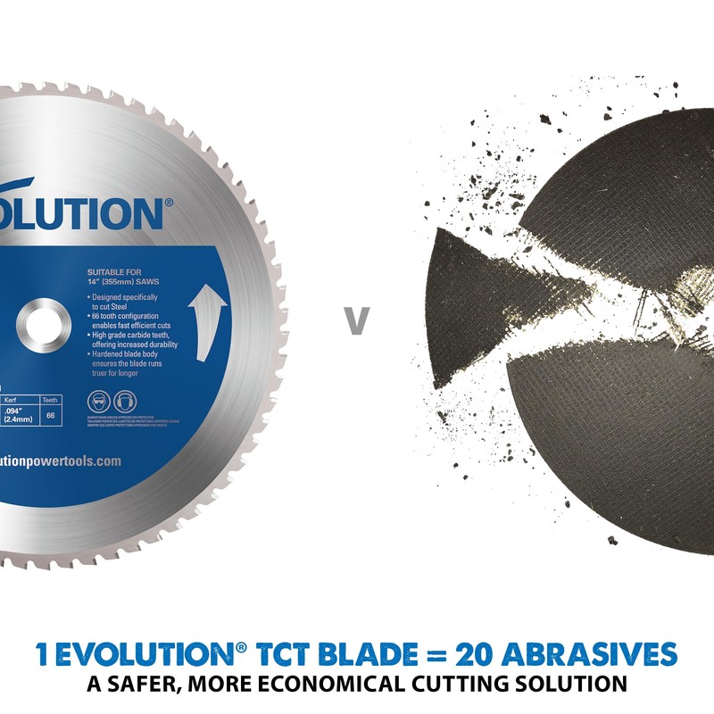 Evolution Power Tools, Professional Blade for Cutting Mild Steel and