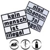 Sew-on "Kein Mensch ist Illegal" Sew-on/Iron-On Patch Human Rights Anti