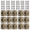 Small Mini Hinges, 50 Packs Cabinet Drawer Door Chest Butt