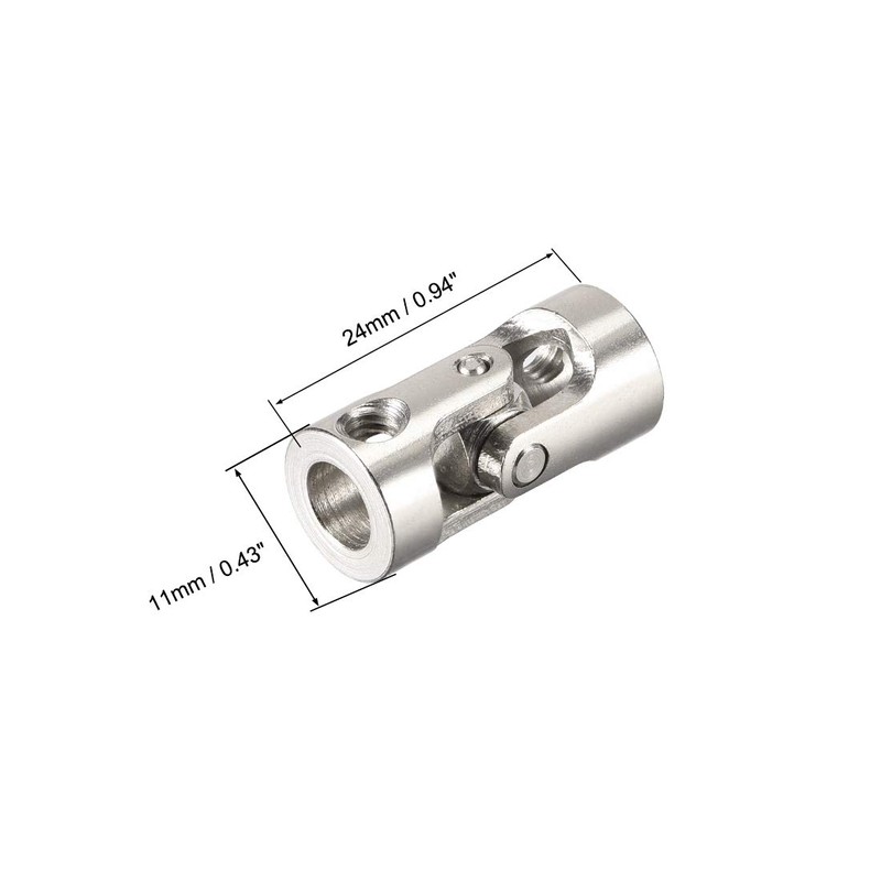 sourcing map Universal Steering Shaft Coupling L24XD11 6 mm to