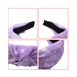 Hair Bands for Women Wide Vintage Headbands Head Turbans Women Hair Bandana Twist Knot Elastic Headbands for Daily Use Yoga Sports