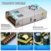 HuanQiuSensmart 110V AC to 12V DC Transformer, 12V 500W 40A