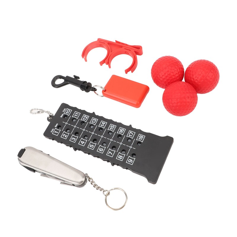 6 in 1 Golf Accessory Bag PU Leather with Tees