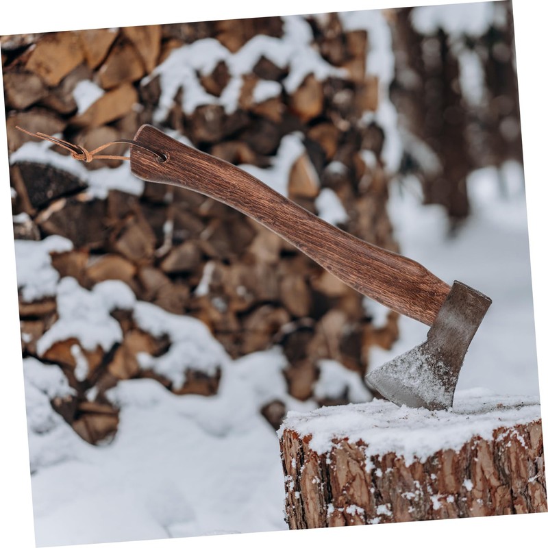 Totority 2pcs Ergonomic Wooden Hatchet Handle Replacement Non Skid Design